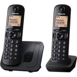 Panasonic KX-TGC212 Trådløs telefon Ingen nummervisning Sort > I externt lager, forväntat leveransdatum hos dig 22-12-2022